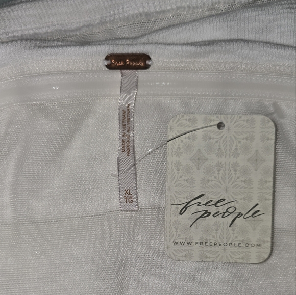 Free People: Boulevard Tube Top, White, XL, NWT - Picture 5 of 10
